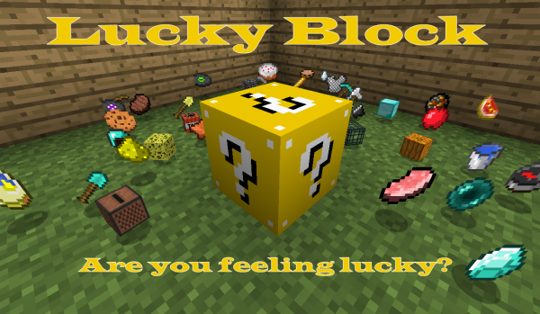 [1.3.2] Lucky Block - блок, который выбрасывает всякие вещи, испытайте свою удачу