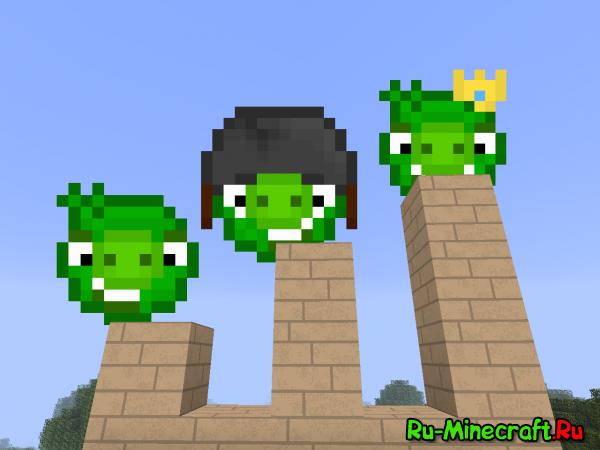 [1.2.5] Angry Birds mod - любимые птицы теперь и в minecraft