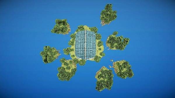 [Map] Water Temple - дом на острове в воздухе