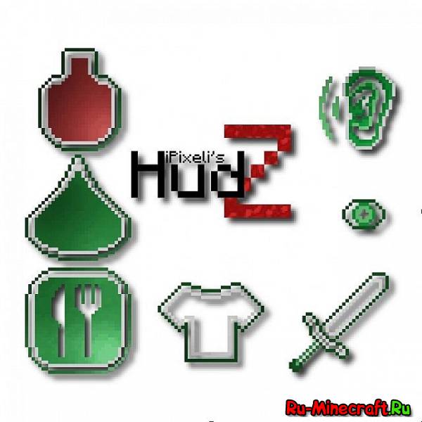 HudZ - Удобная панелька для серверов MineZ![1.7.4-1.5.2] 