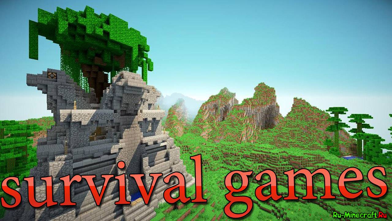 Minecraft Survival Games ruinierte Stadtplan