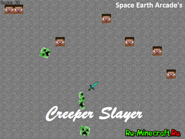 [SEA ARCADE] Creeper Slayer - Разруби крипера на кусочки!