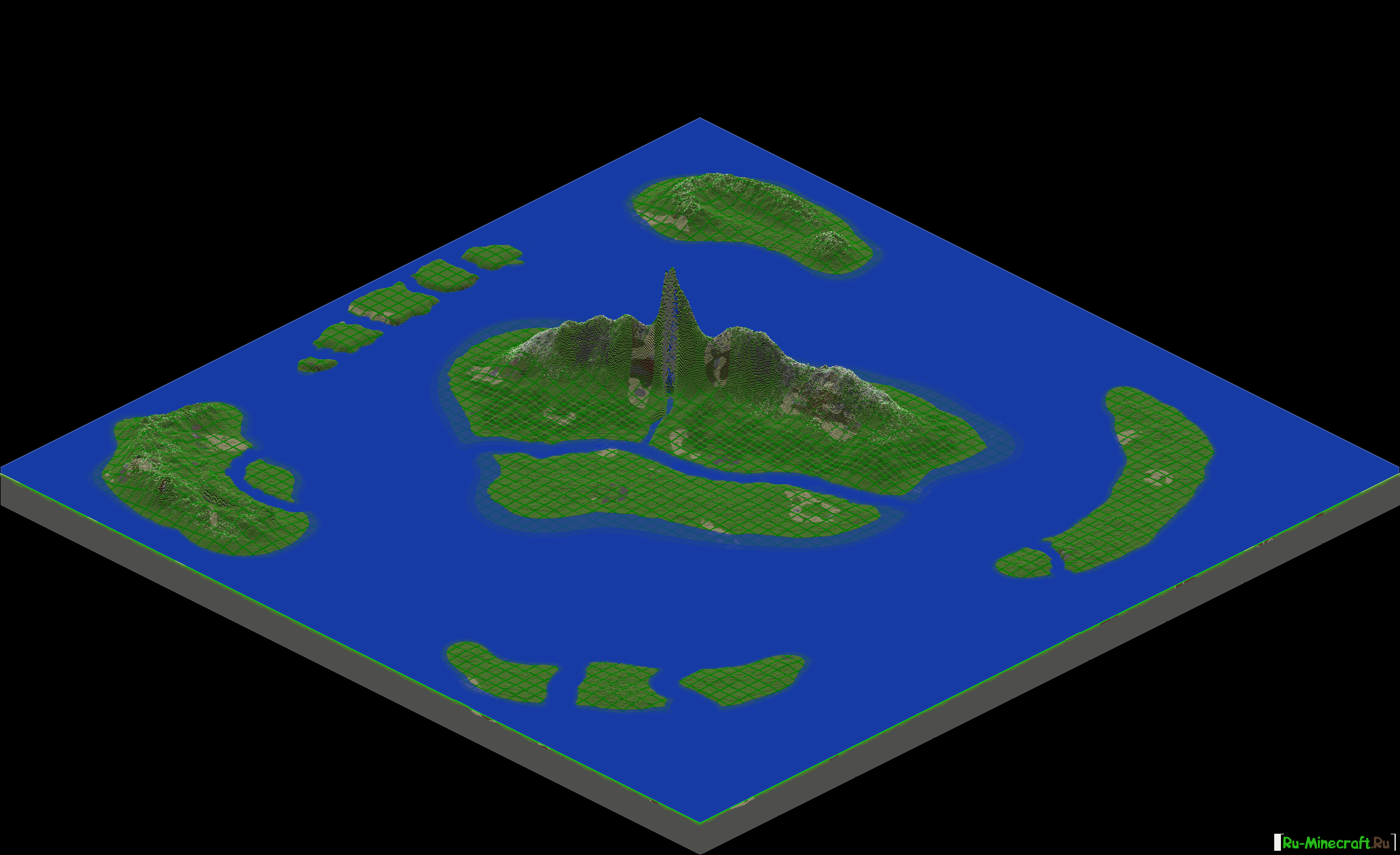 Скачать карту Остров выживание для Майнкрафт 1.5.2