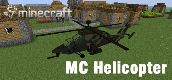MC helicopter Mod - 3 настоящих вертолёта [1.6.2]