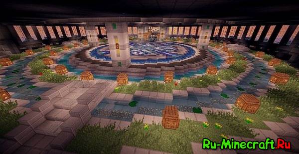 Minecraft Map Skyscraper: Teamhouse &#8211; a Big Mansion!