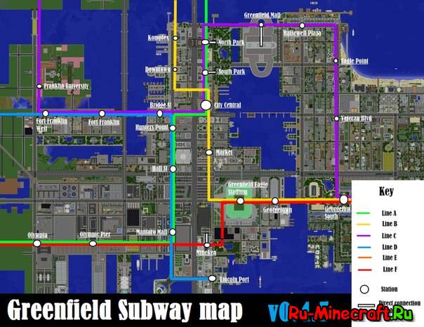 Скачать карту Greenfield для Minecraft 1.7.10/1.7.9