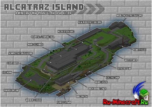 [Map] Alcatraz Island   