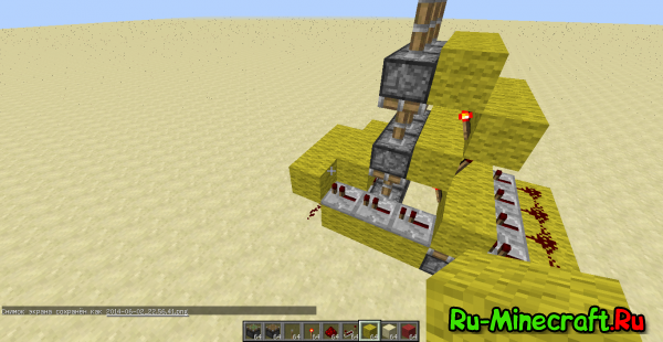 [Guide] Minecraft подъём песка на 3 блока