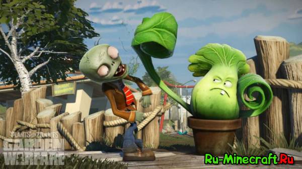 Plants vs zombie garden warfare - Растения против зомби!