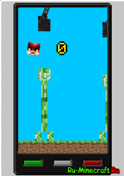 [1.7.2-1.7.10] Flappy World - Flappy Bird теперь в minecraft