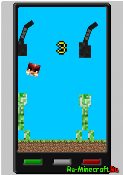 [1.7.2-1.7.10] Flappy World - Flappy Bird теперь в minecraft