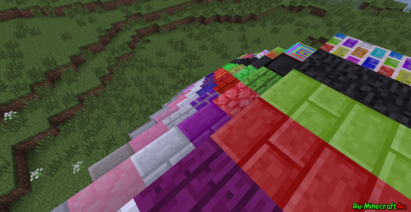 Версия майнкрафта компота 1.7 10. Мод на разноцветные блоки. Мод на разноцветные блоки 1.12.2. Мод на разноцветные кирпичи. Разноцветные блоки в майнкрафт.