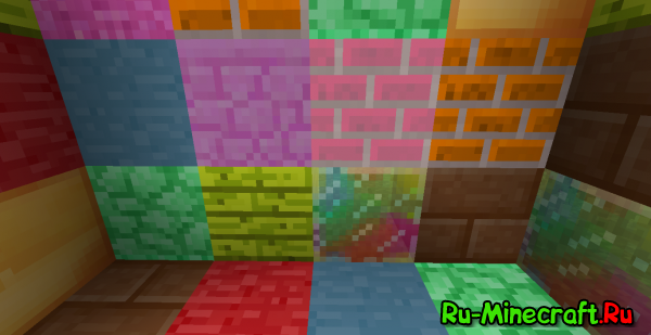 Colored Bricks - цветные кирпичи [1.7.10] 