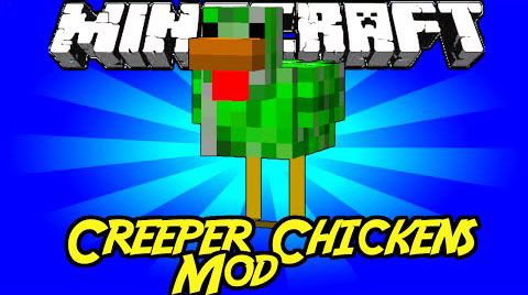 Creeper Chickens Mod - курицы-криперы [1.11.2] [1.10.2] [1.8] [1.7.10]