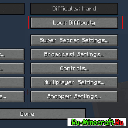 [1.7.10] Difficulty Locker - закрепи один режим сложности