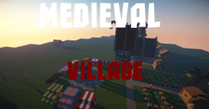 [Map][1.8+] Medieval village - Средневековая Деревня в Плоском Мире!
