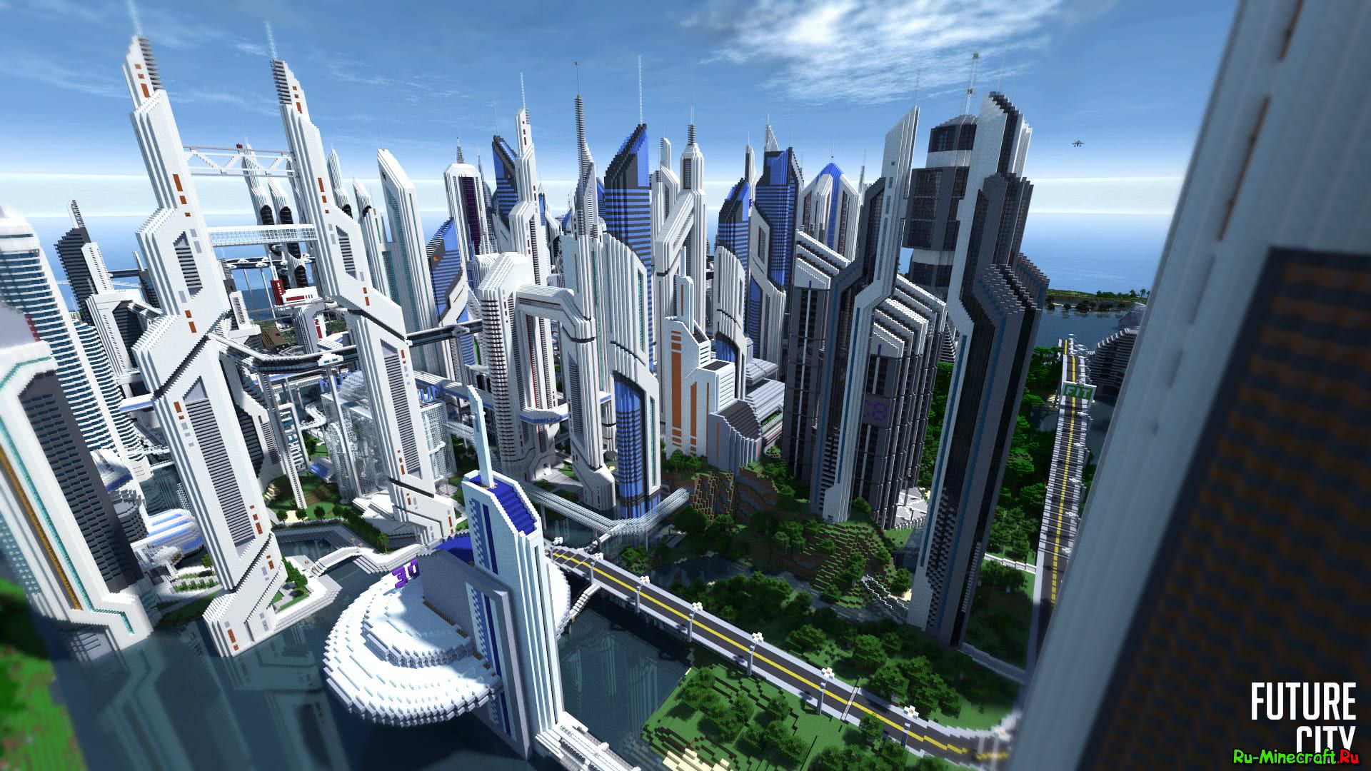 Карта с небоскребами. Future City майнкрафт. Город будущего. Городские постройки. Футуристические здания.