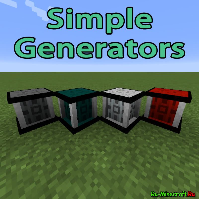 Simply minecraft. Симпл Генератор 1.12.2. Генераторы майнкрафт 1.12.2. Мод Симпл Генератор. Simple Generators Mod 1.12.2.