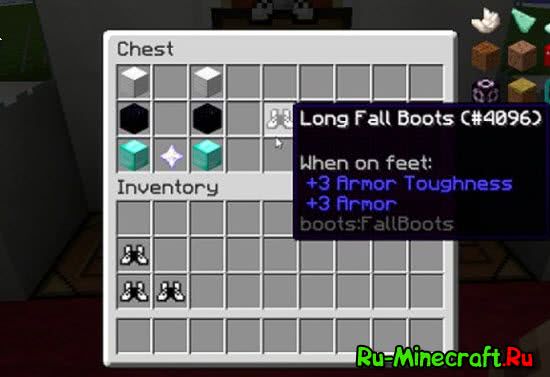 Long Fall Boots Mod - падай без урона [1.19.3] [1.18.2] [1.17.1] [1.16.5] [1.15.2] [1.12.2]