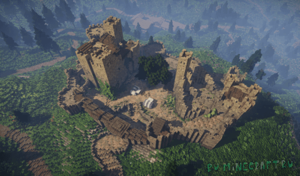 Castle Ruin &#8211; Mapan Ruins of ancient Castle &#8211; Minecraft Map