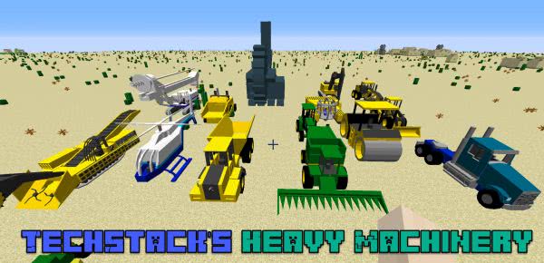 TechStack's Heavy Machinery Mod - машины, трактора, техника [1.12.2] [1.8.9]
