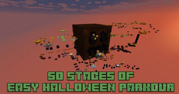 50 Stages of Easy Halloween Parkour Map -      [1.12.2]