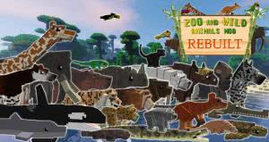 Zoo & Wild Animals Mod Rebuilt - животные, сафари [1.12.2] [1.8]