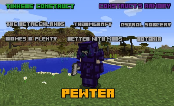 Pewter - новые материалы для Tinkers Construct [1.12.2]