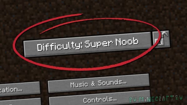 Noob Difficulty &#8211; Lighter Minecraft, Difficulty For Noobs 1.12.2