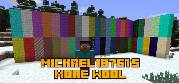 Michael18751's More Wool Mod - новые цвета шерсти [1.12.2]