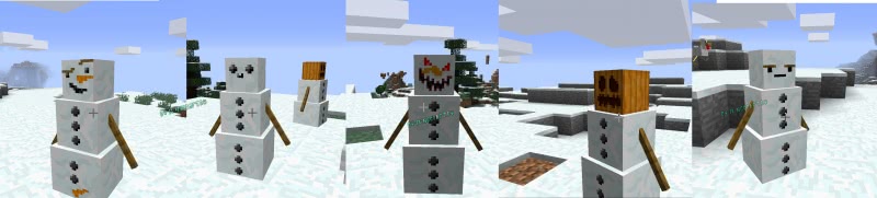 Random Snow Golem Faces -    [1.13.2] [32x]