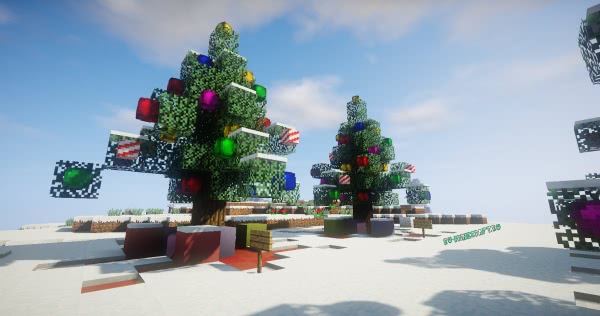 Карта Christmas Tree Pack - красивые новогодние елки [1.13.2] [1.12.2-1.8.9]