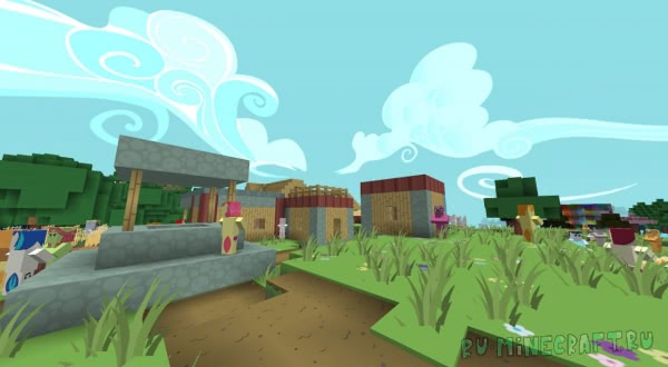 Flutterstorm's PonyCraft - Пони ресурспак? 1.14.4 1.13.2 1.12.2 x128