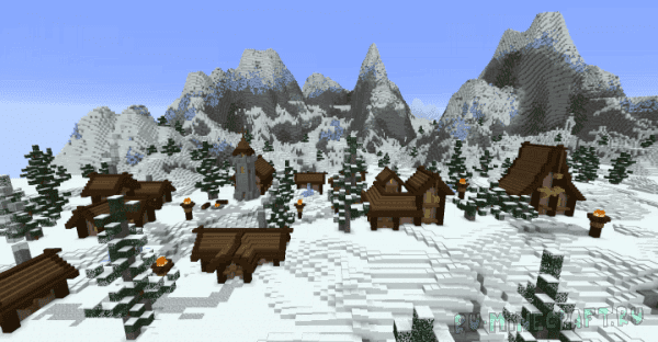 Snowy Mountain Village - заснеженная деревня среди гор [1.13.2]