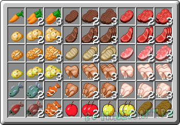 Stacked items Minecraft.