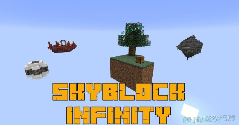 SkyBlock Infinity - скайблок с 100 заданиями [1.13.2]