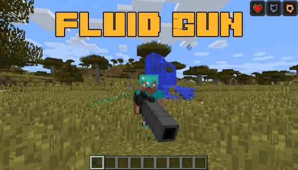 Fluid Gun - стреляем жидкостями [1.16.5] [1.12.2]