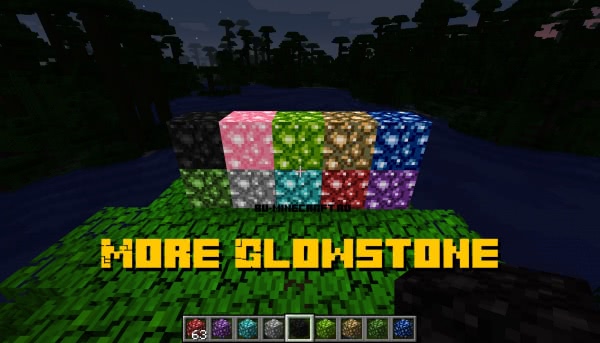 More Glowstone - больше цветов светящихся блоков [1.13.2]