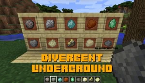 Divergent Underground - реалистичные руды [1.12.2]