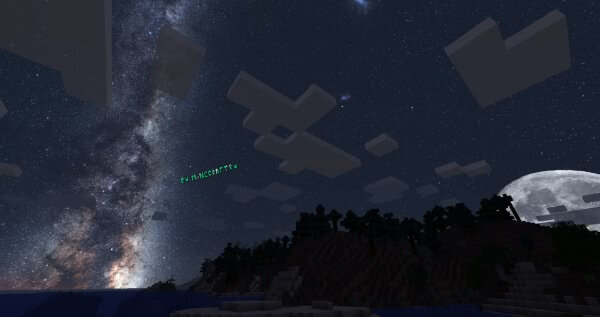 Milkyway Galaxy Night Sky - текстуры звездного неба [1.16.5] [1.15.2] [1.12.2] [1.7.10] [512x]