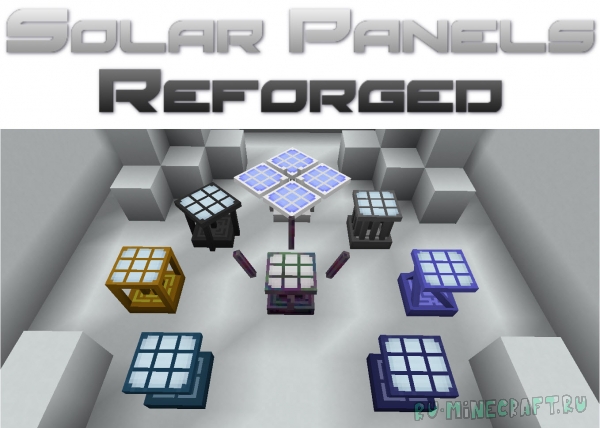 Solar Panels Reforged - солнечные панели [1.12.2]