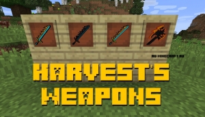 Harvest's Weapons - крутое оружие [1.12.2]