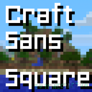 Craft Sans Square - шрифт для майнкрафта [1.14.4] [1.12.2] [1.11.2-1.7.10] [16px]