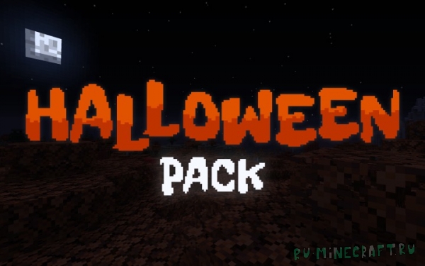 Default-Style Halloween Pack - ресурспак под Хэллоуин [1.20.2] [1.19.4] [16x]