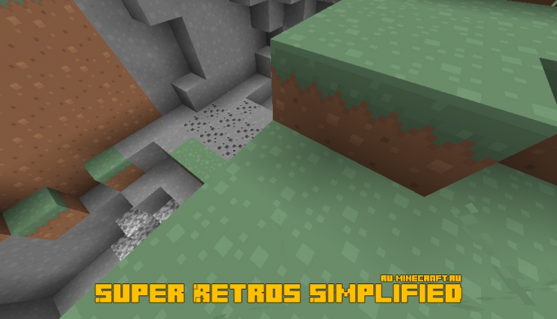 Super Retros Simplified - картонные текстуры [1.15.2] [1.14.4] [1.13.2] [16x]