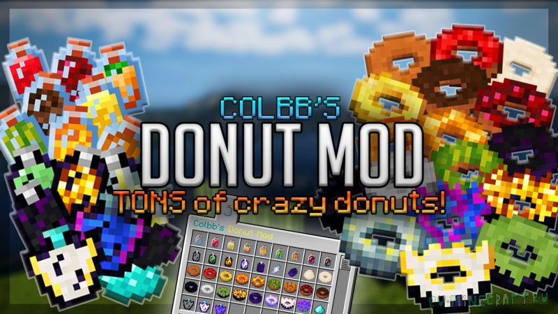 Colbb's Donut Mod - пончики с эффектами [1.15.2]