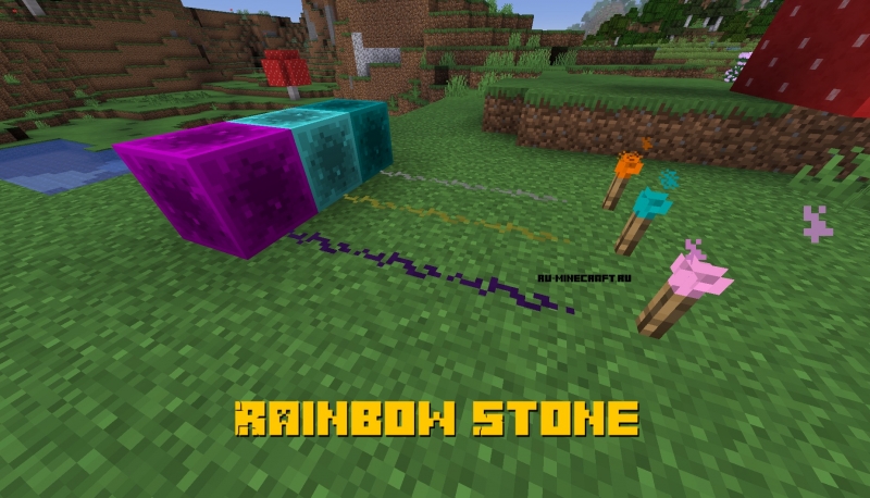 Rainbow Stone - разноцветный редстоун [1.15.2] [1.14.4]