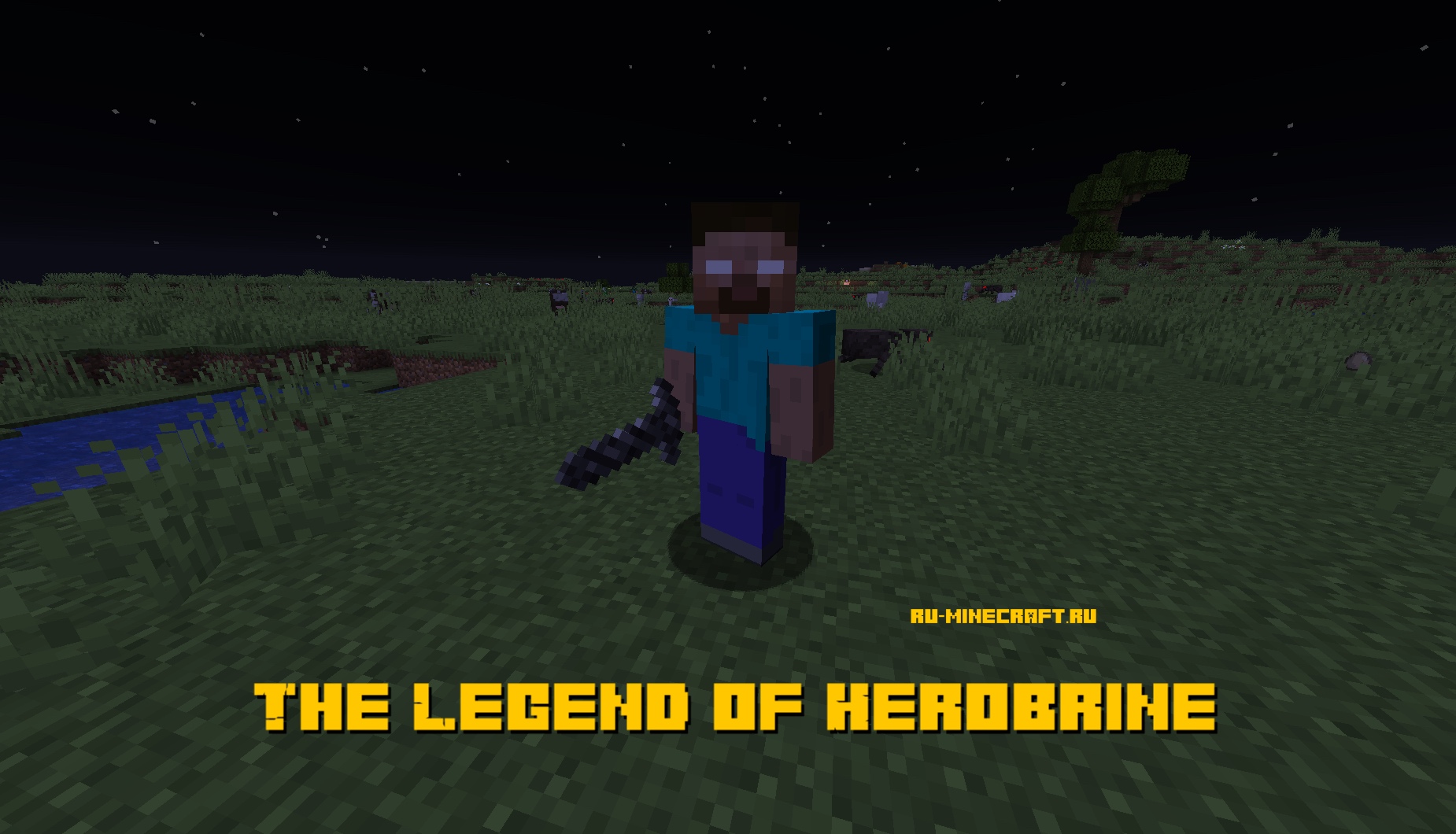 The Legend of Herobrine Mod 1.15.2/1.14.4 (Herobrine to Minecraft