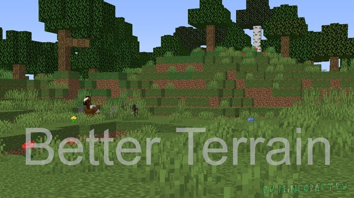 Better Terrain - улучшенный внешний вид природы [1.16] [1.15.2] [1.14.4] [16x]