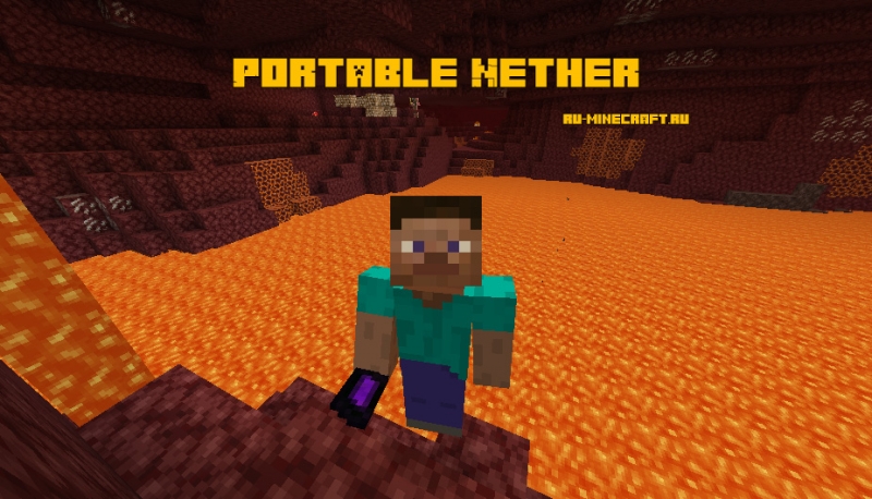 Portable Nether - портативный портал в ад [1.16.3] [1.15.2]